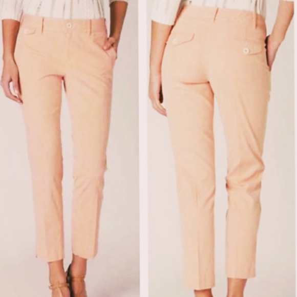 Anthropologie Pants - Anthropologie, paper boy, striped, orange pants